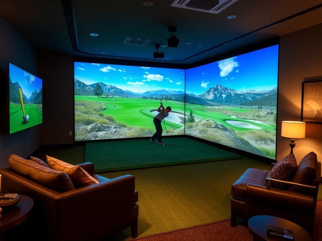 Golf Simulator & Sports Room design direction — project inspiration