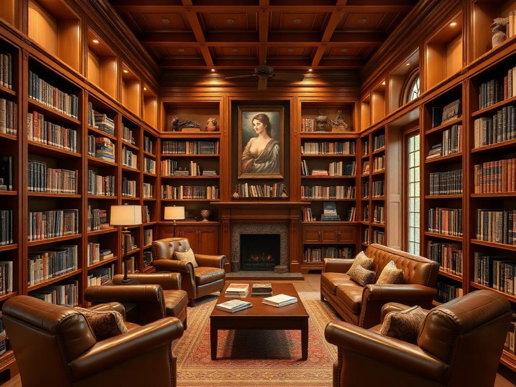 Library & Reading Room design direction — project inspiration